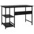 Produktbild 5 för Datorbord svart 105x55x72 cm MDF och metall
