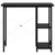 Produktbild 3 för Datorbord svart 80x40x72 cm MDF och metall