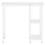 Produktbild 3 för Datorbord vit 80x40x72 cm MDF och metall