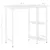 Produktbild 7 för Datorbord vit 80x40x72 cm MDF och metall