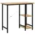 Produktbild 2 för Datorbord svart och ljus ek 80x40x72 cm MDF och metall 