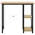 Produktbild 3 för Datorbord svart och ljus ek 80x40x72 cm MDF och metall 
