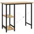 Produktbild 5 för Datorbord svart och ljus ek 80x40x72 cm MDF och metall 