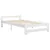 Produktbild 2 för Sängram vit massiv furu 90x200 cm