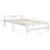 Produktbild 6 för Sängram vit massiv furu 100x200 cm