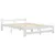 Produktbild 2 för Sängram vit massiv furu 140x200 cm