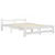 Produktbild 2 för Sängram vit massiv furu 160x200 cm