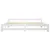 Produktbild 3 för Sängram vit massiv furu 200x200 cm