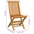 Produktbild 11 för Trädgårdsstolar med beige dynor 6 st massiv teak