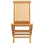 Produktbild 4 för Trädgårdsstolar med beige dynor 6 st massiv teak
