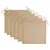 Produktbild 6 för Trädgårdsstolar med beige dynor 6 st massiv teak