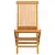 Produktbild 5 för Trädgårdsstolar med beige dynor 6 st massiv teak