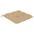 Produktbild 4 för Trädgårdsstolar med beige dynor 4 st massiv teak