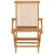 Produktbild 10 för Trädgårdsstolar med beige dynor 4 st massiv teak