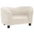 Produktbild 2 för Hundsoffa naturvit 67x41x39 cm konstläder