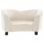 Produktbild 3 för Hundsoffa naturvit 67x41x39 cm konstläder