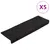 Produktbild 2 för Trappstegsmattor 5 st svart 65x21x4 cm brodyr