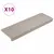 Produktbild 2 för Trappstegsmattor 10 st 65x21x4 cm taupe