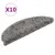 Produktbild 2 för Trappstegsmattor 10 st 56x17x3 cm grå
