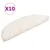 Produktbild 2 för Trappstegsmattor 10 st 56x17x3 cm vit