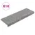 Produktbild 2 för Trappstegsmattor 10 st 65x21x4 cm grå