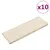 Produktbild 2 för Trappstegsmattor 10 st 65x21x4 cm vit
