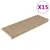 Produktbild 2 för Trappstegsmattor självhäftande sisal 15 st 65x21x4 cm sand