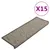 Produktbild 2 för Trappstegsmattor självhäftande 15 st 65x21x4 cm grå beige