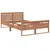 Produktbild 3 för Sängram massiv teak 120x200 cm