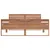 Produktbild 5 för Sängram massiv teak 140x200 cm