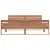 Produktbild 5 för Sängram massiv teak 160x200 cm