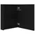 Produktbild 5 för Spegelskåp med LED svart 50x14x60 cm