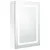 Produktbild 2 för Spegelskåp med LED blank vit 50x13x70 cm