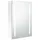 Spegelskåp med LED vit 50x13x70 cm