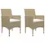 Produktbild 2 för Matgrupp för trädgården 5 delar beige