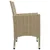Produktbild 5 för Matgrupp för trädgården 5 delar beige