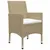 Produktbild 3 för Matgrupp för trädgården 5 delar beige