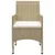 Produktbild 4 för Matgrupp för trädgården 5 delar beige