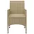 Produktbild 11 för Matgrupp för trädgården 9 delar beige