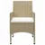 Produktbild 6 för Matgrupp för trädgården 5 delar beige