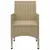 Produktbild 9 för Matgrupp för trädgården 5 delar beige