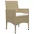 Produktbild 6 för Matgrupp för trädgården 7 delar beige