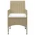 Produktbild 7 för Matgrupp för trädgården 11 delar beige