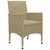 Produktbild 9 för Matgrupp för trädgården 11 delar beige