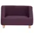 Produktbild 3 för Hundsoffa vinröd 60x37x39 cm linne