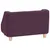 Produktbild 5 för Hundsoffa vinröd 60x37x39 cm linne