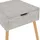 Sängbord Betonggrå 40x40x56 cm spånskiva