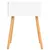 Produktbild 4 för Sängbord 2 st Vit och sonoma-ek 40x40x56 cm spånskiva