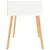 Produktbild 4 för Sängbord vit högglans 40x40x56 cm spånskiva