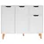 Produktbild 3 för Skänk vit 90x30x72 cm spånskiva